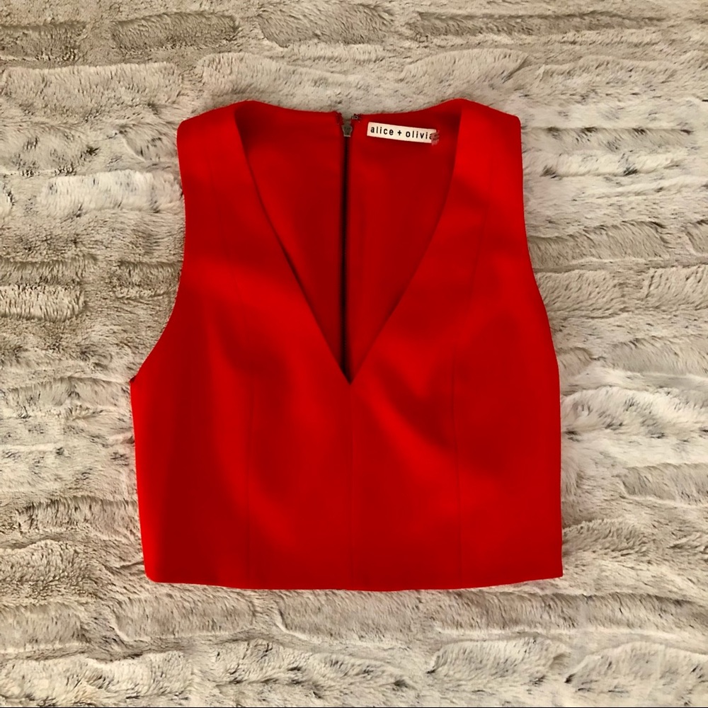 Alice + Olivia Alita Crop Top